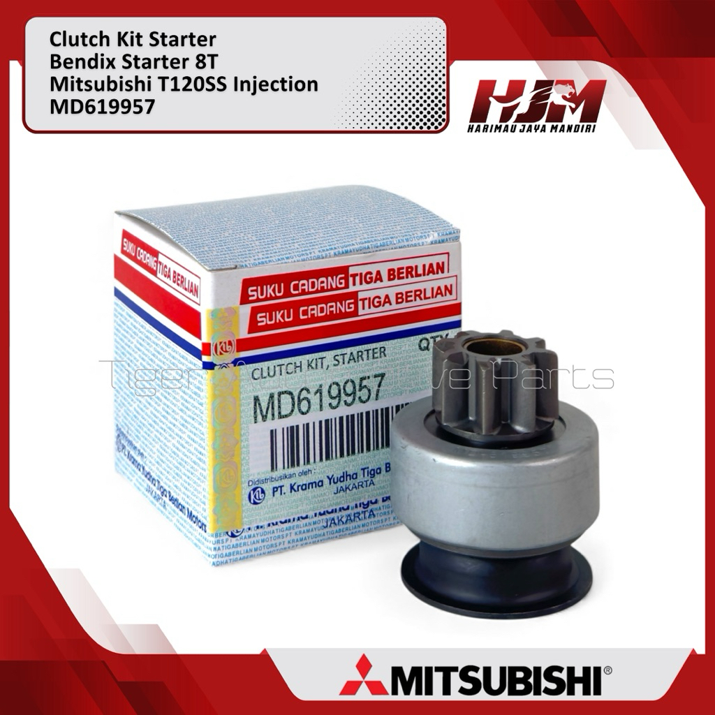 Jual Bendix Starter Mitsubishi T120SS Injection Injeksi 8T - Bendik ...