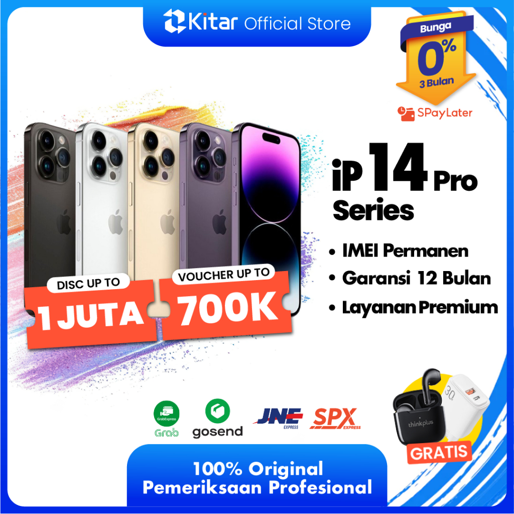 Jual iPhone 14 Pro | 14 Pro Max ex iBox Beacukai IMEI Permanen