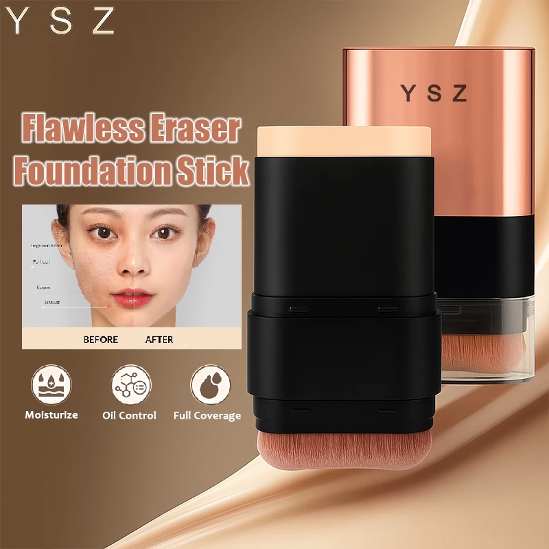 YSZ Flawless Eraser Foundation Stick Perfect Cover Cushion Foundation Waterproof Make Up Setting Con