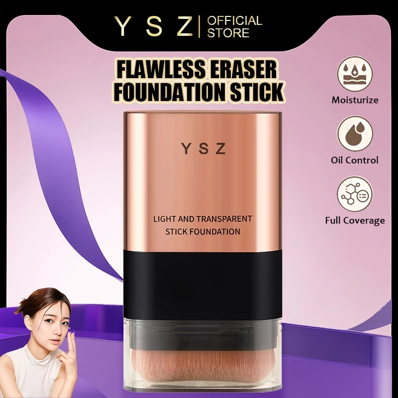 YSZ Flawless Eraser Foundation Stick Perfect Cover Cushion Foundation Waterproof Make Up Setting Con