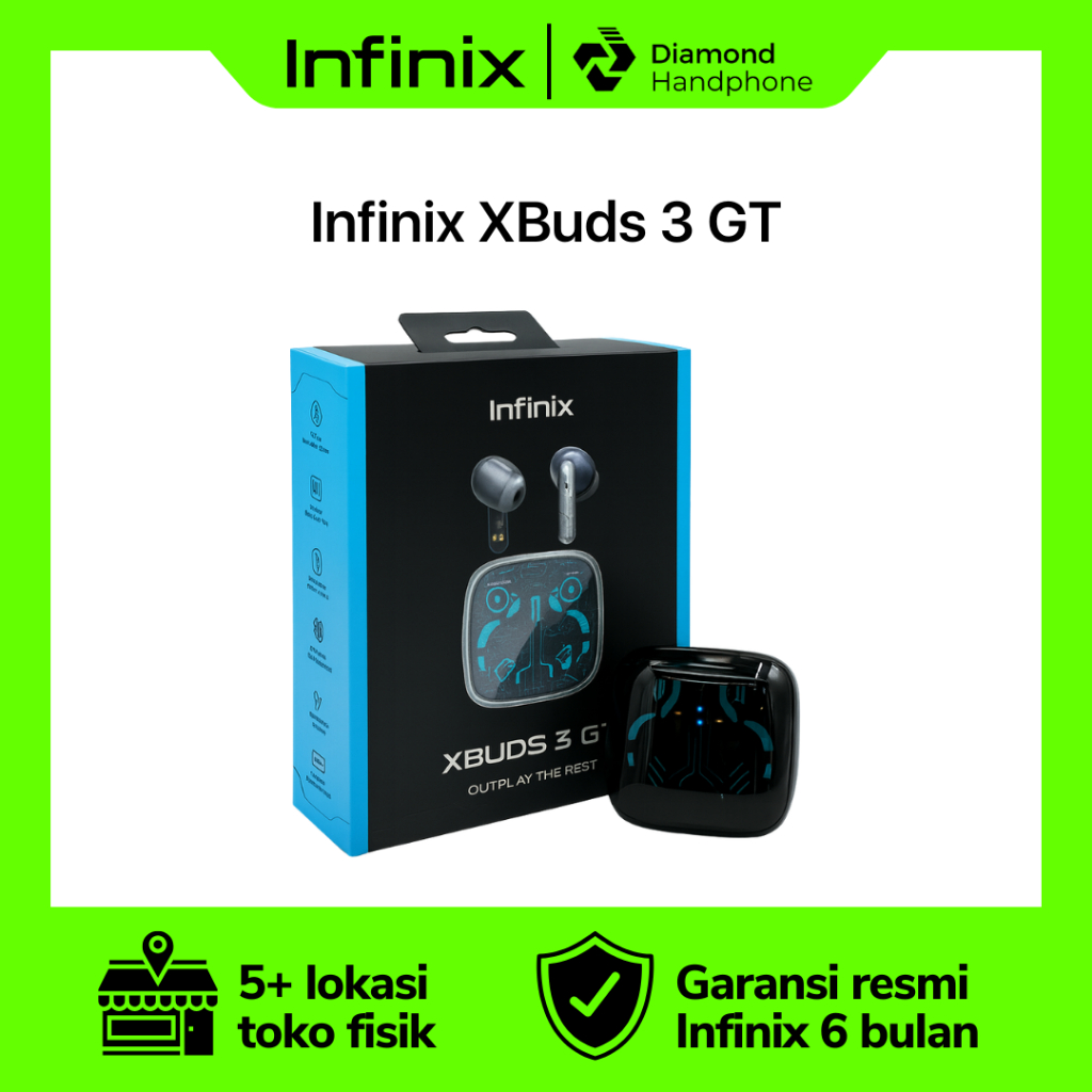 Jual Infinix TWS XBuds 3 GT XE30 I TWS Bluetooth Earbuds Earphone ...