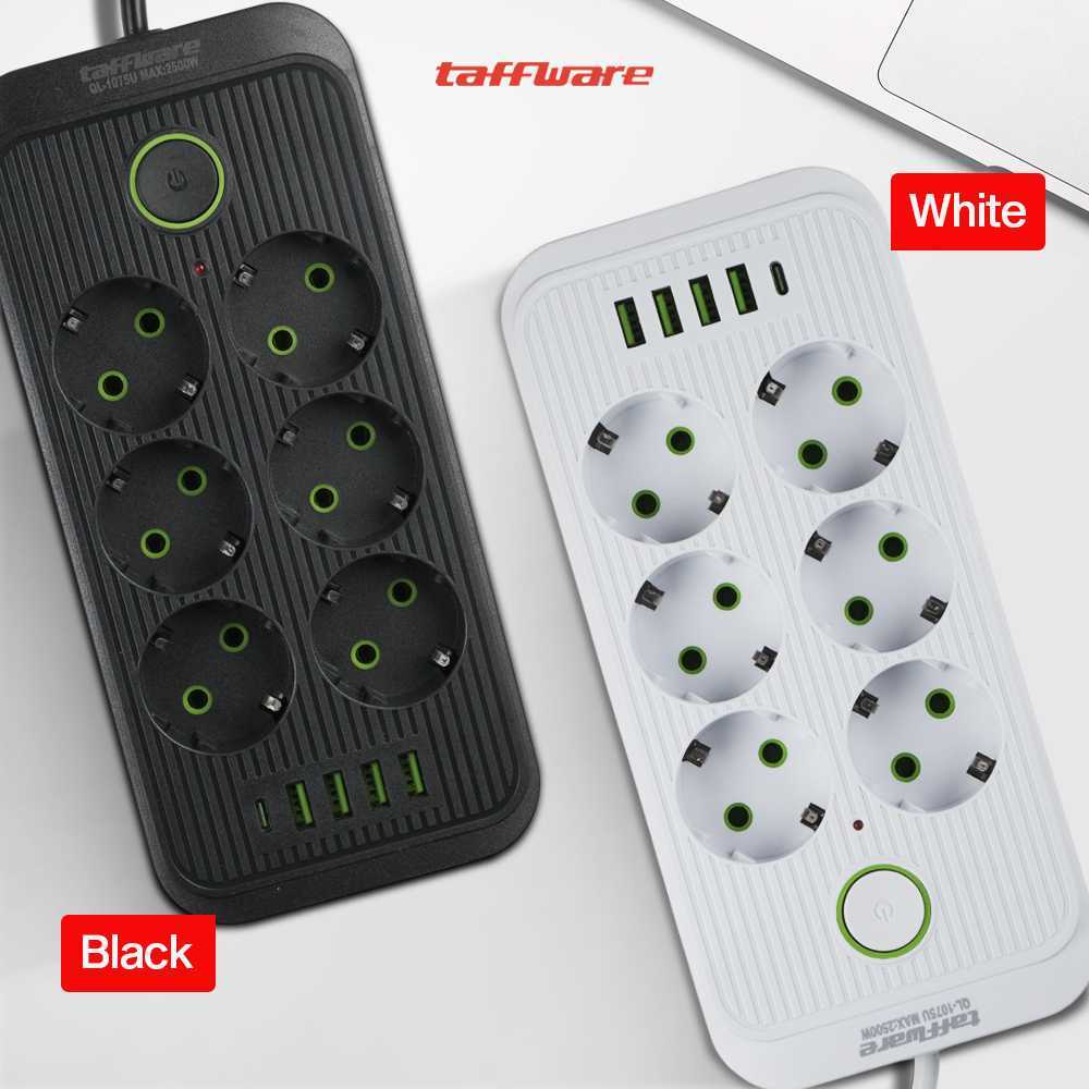 Stop Kontak Premium Tahan Api Multifungsi 3 - 10 Plug Wireless Usb Type C 10a 25 - foto 4