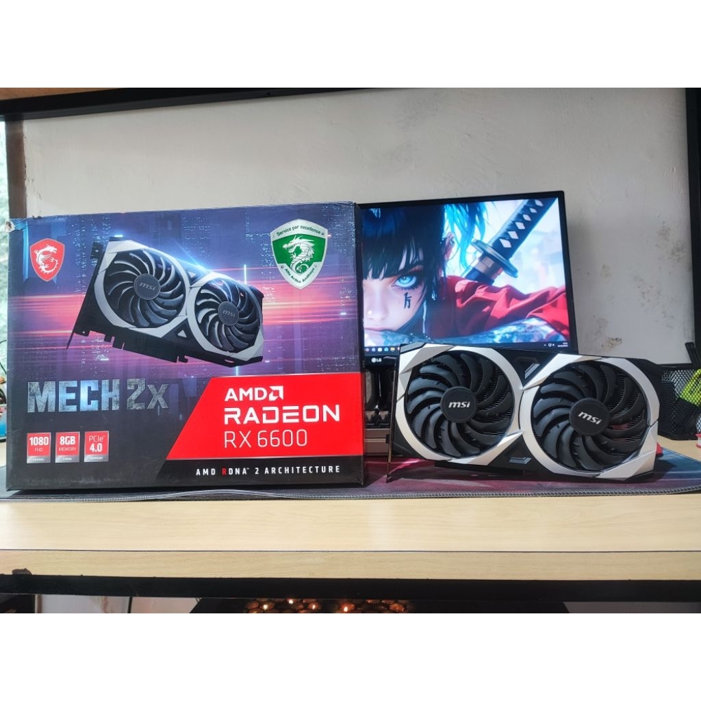Jual MSI RADEON RX 6600 / RX6600 MECH 2X 8GB GDDR6 2ND FULSET MULUS ...