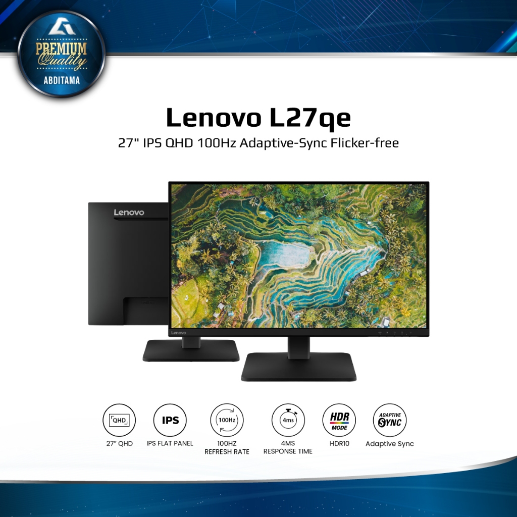 Jual Monitor LED Lenovo L27qe 27
