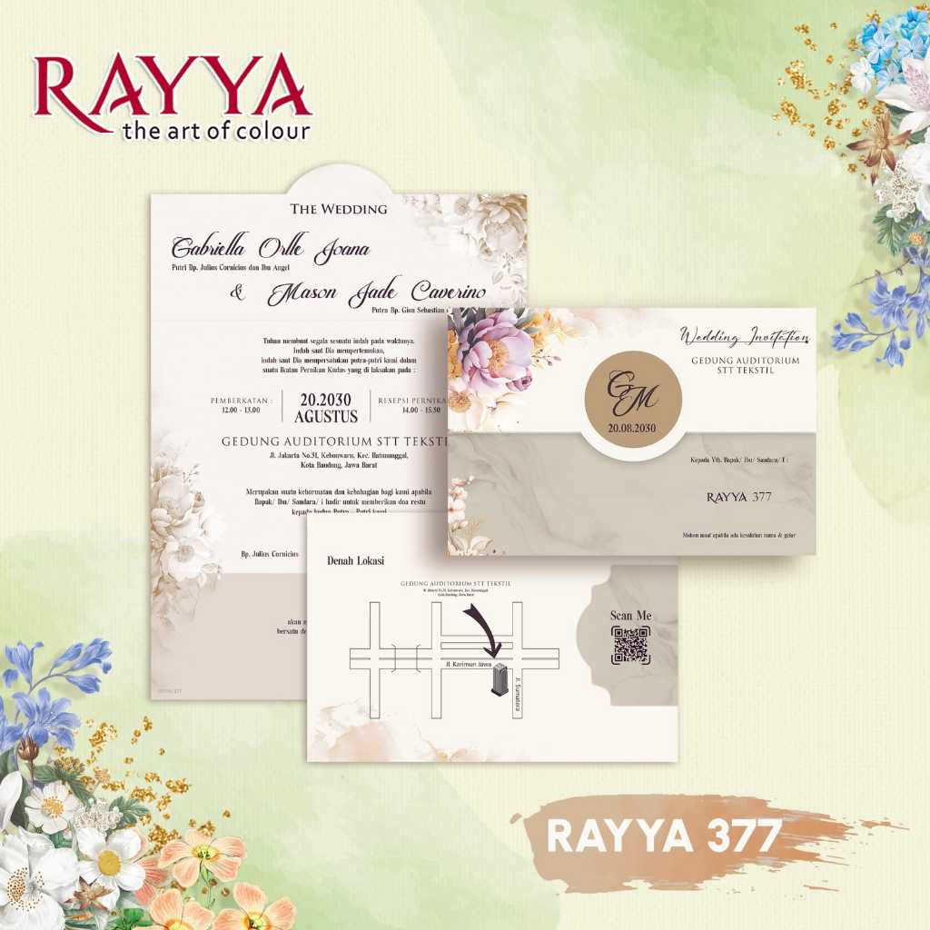 Jual RAYYA 377 Blanko Undangan | Free File Setting | Shopee Indonesia