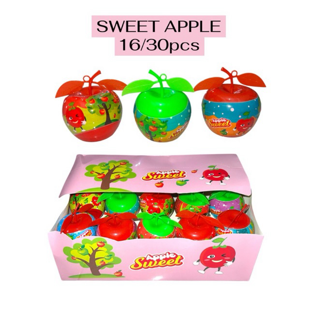 Jual PERMEN APPLE RASA BUAH MANIS ISI 30PCS | Shopee Indonesia