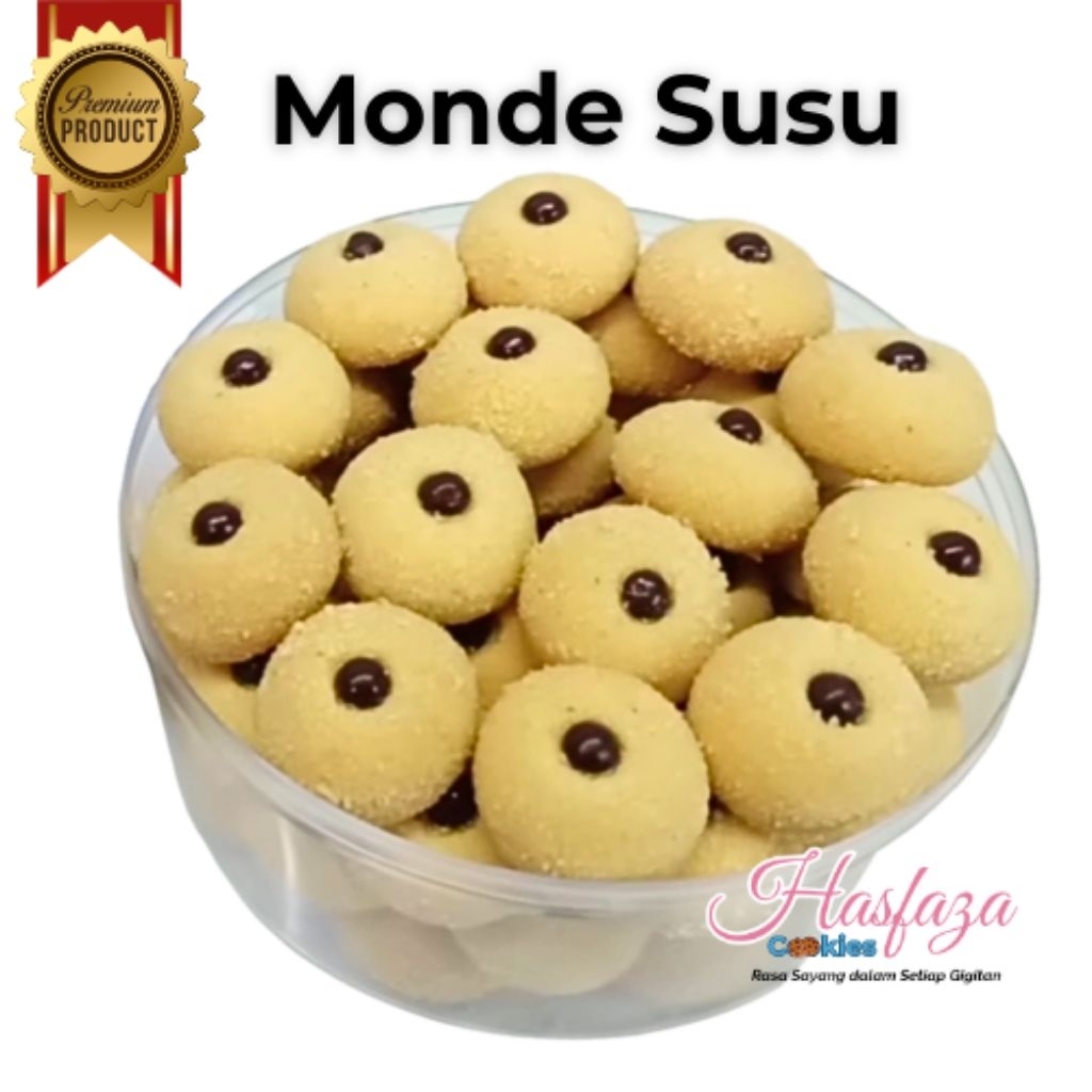 Jual Kue Monde Susu Premium 250gr – Cookies Susu Lembut Wangi Butter ...