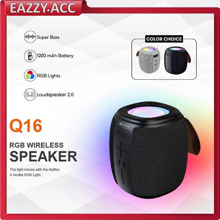 Jual Speaker Bluetooth KISONLI Portable Super Bass Q16 | 1800mAh ...