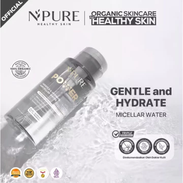 Npure Micellar Oil Infused Hydrate Acne Power Clear Micellar Water 300ml Untuk Semua Jenis Kulit