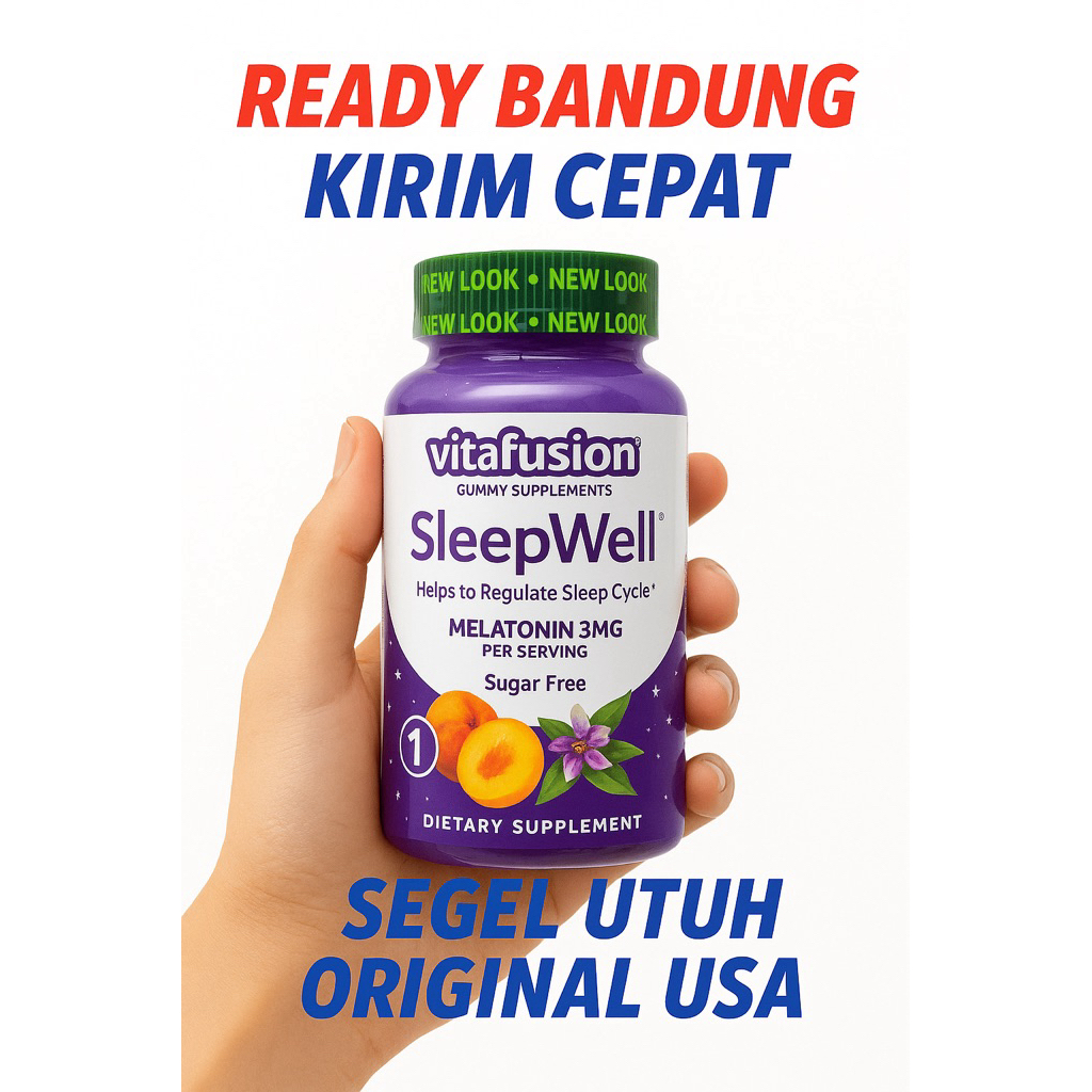 Jual Vitafusion SleepWell sleep well Melatonin 3mg 3 mg 60 Gummies ...