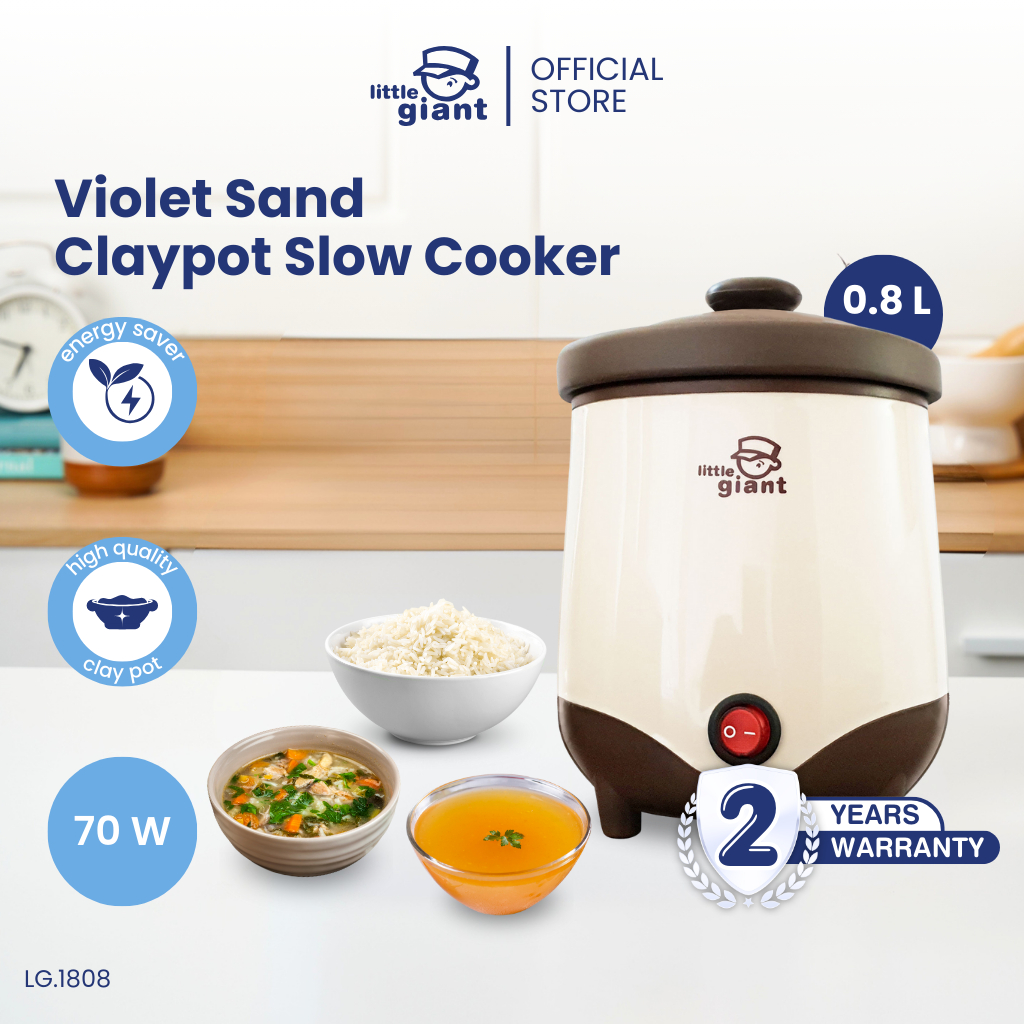 Jual Little Giant Violet Sand Claypot Slow Cooker 0.8L (INSTANT/SAMEDAY ...