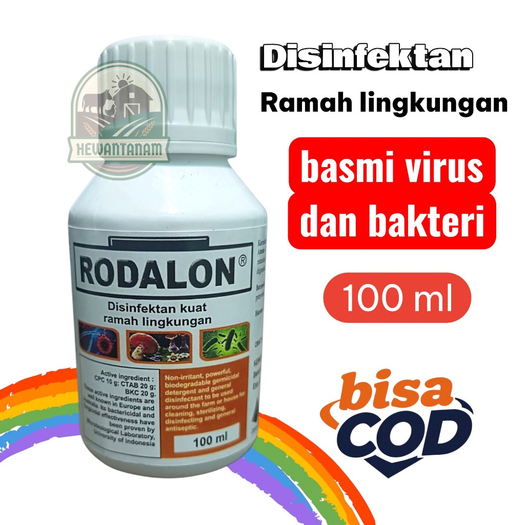 Jual 100ml - RODALON (Botol Kecil) Disinfectan Kandang Anti Kuman ...