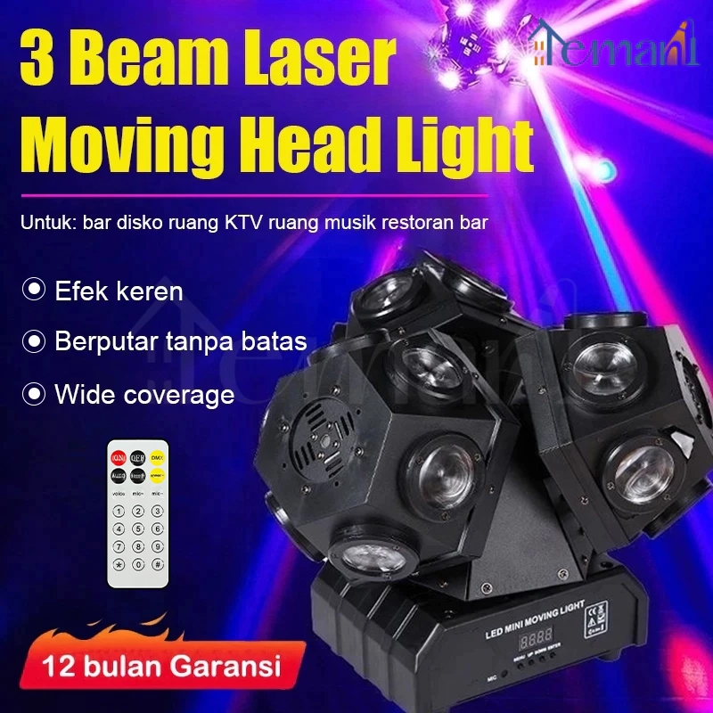 Jual Remote Control Lampu Panggung Moving Ball 18*10w 4in1 Laser Moving ...