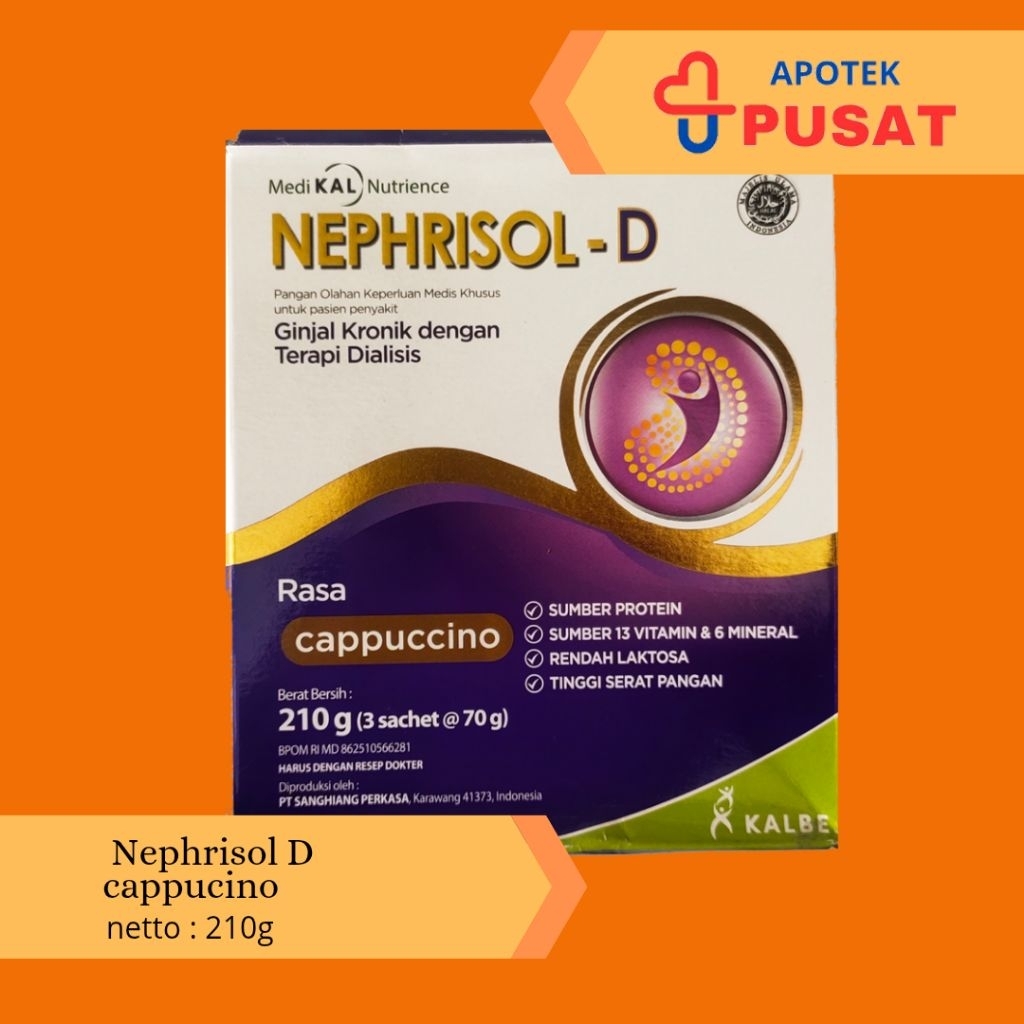 Jual Nephrisol D cappucino 210gram | Shopee Indonesia