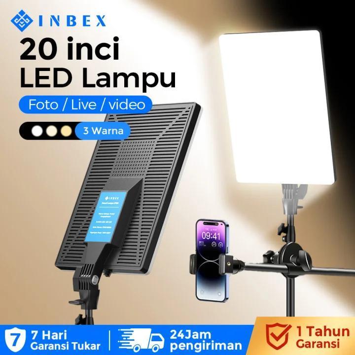 INBEX IP80 Lampu Foto LED 80W Lighting Konten Kreator Lampu Sorot Lighting Studi