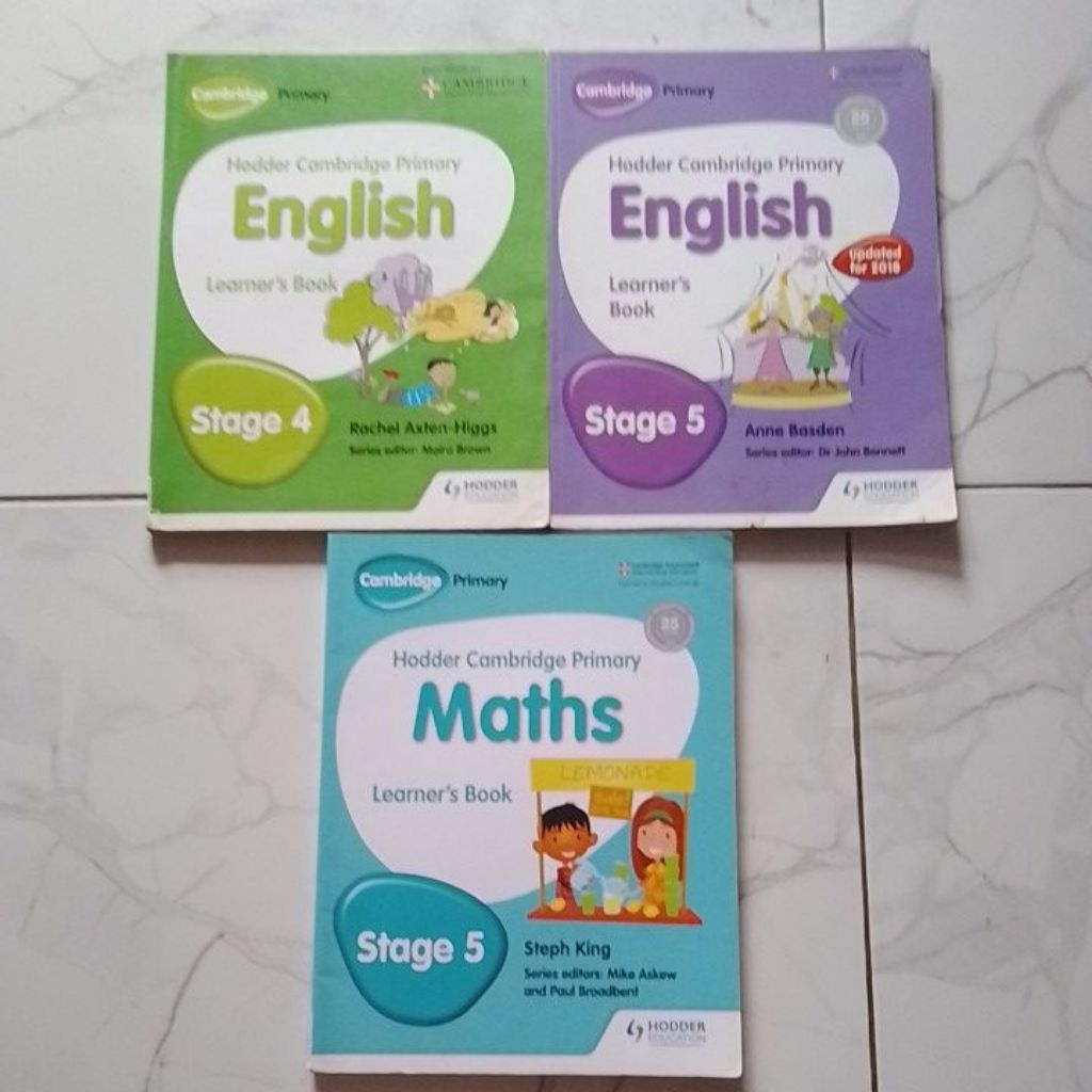 Jual HODDER CAMBRIDGE PRIMARY MATHS & ENGLISH LEARNER'S BOOK STAGE 4 ,5 ...