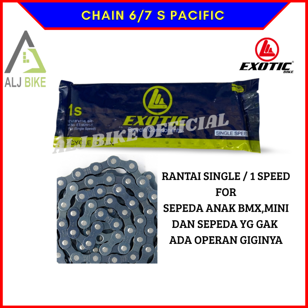 Jual Rantai Sepeda Single Speed Exotic ET-M291-1 Rante Sepeda Chain ...
