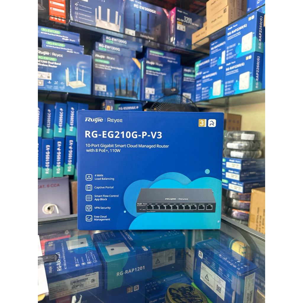 Jual Router RG-EG210G-P-V3 Router PoE Manage Cloud Ruijie Reyee ...