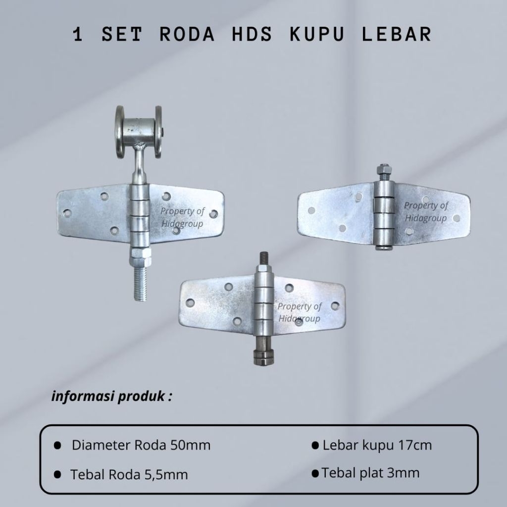 Jual Paket Set Roda Henderson & Engsel Kupu Lebar – Roda Atas Henderson ...