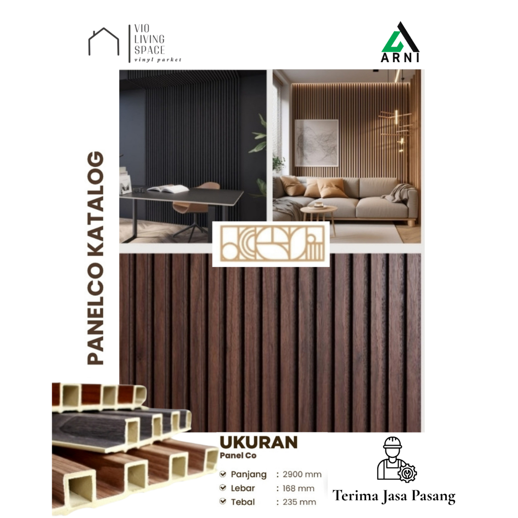 Jual Wall Panel B Stone Panelco Series Tinggi 2,9m motif Wood untuk ...