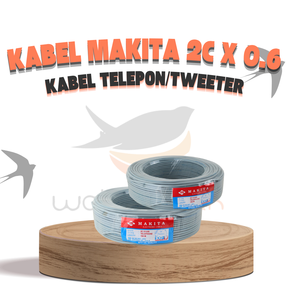 Jual Kabel Tweeter Makita 100M 2c x 0.6 Original | Shopee Indonesia