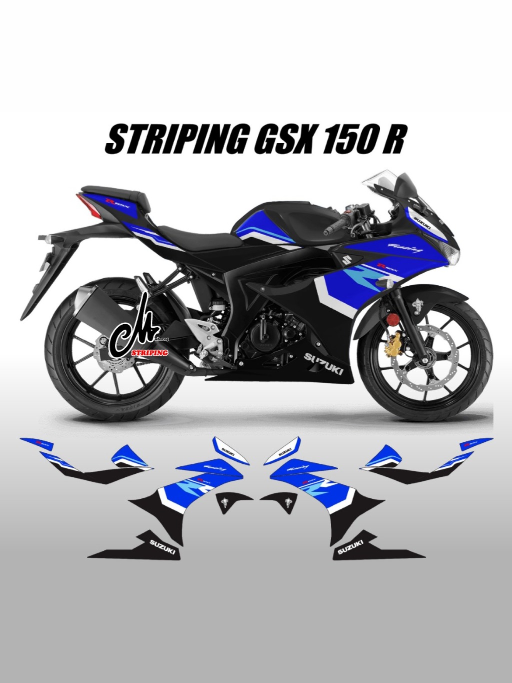 Jual Stiker Striping Suzuki GSX R 150 / Sticker Decal Motorcycle Gsx ...