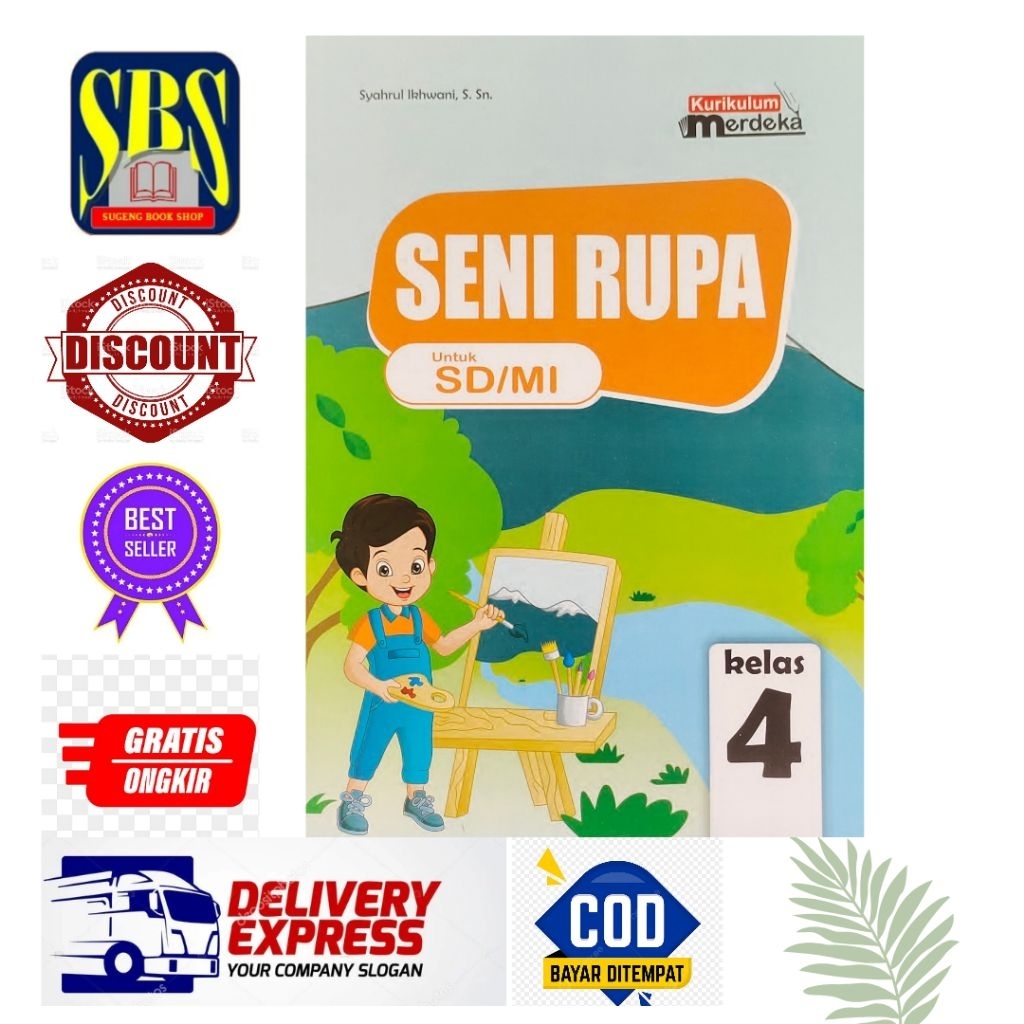 Jual Buku Siswa SENI RUPA SD/MI Kelas 4 Penerbit WKJ Kurikulum Merdeka ...