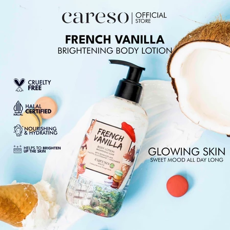 Body lotion vanilla yang manis dan mencerahkan untuk malam hari