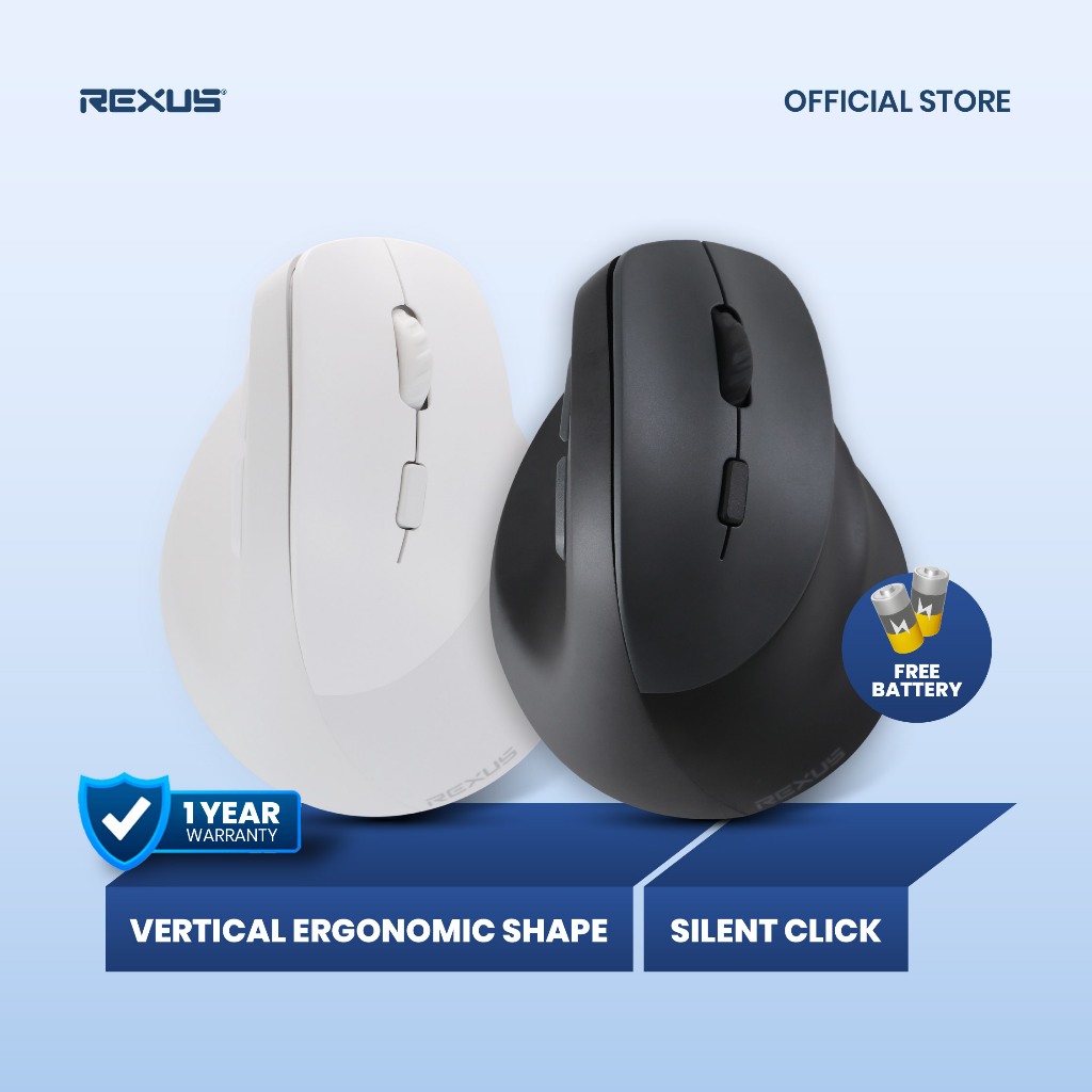 Rexus Mouse Vertical Wireless Clif
