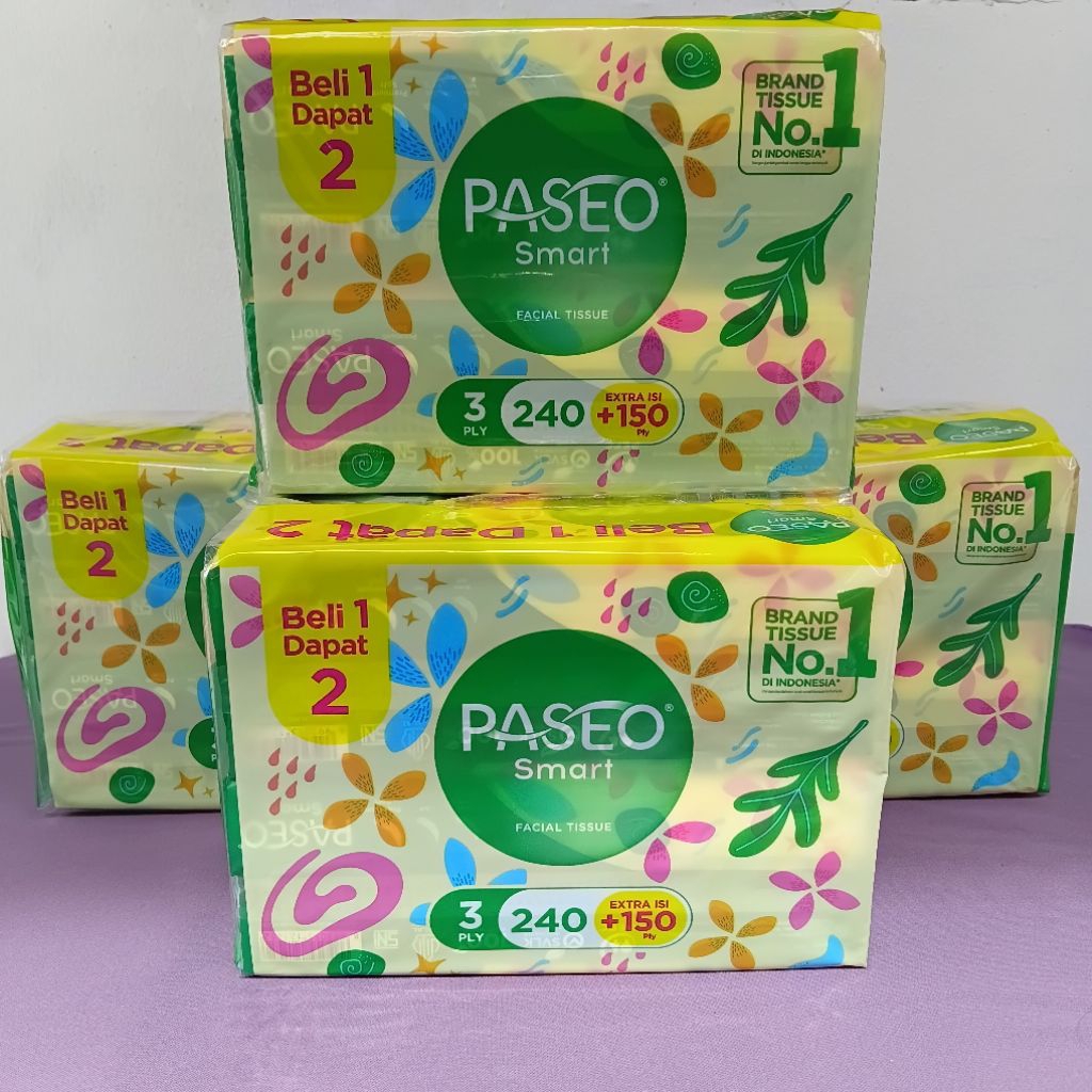 Jual Tisu Paseo 390 Sheets 3ply 4 Bundle isi 8 pack Termurah | Shopee ...