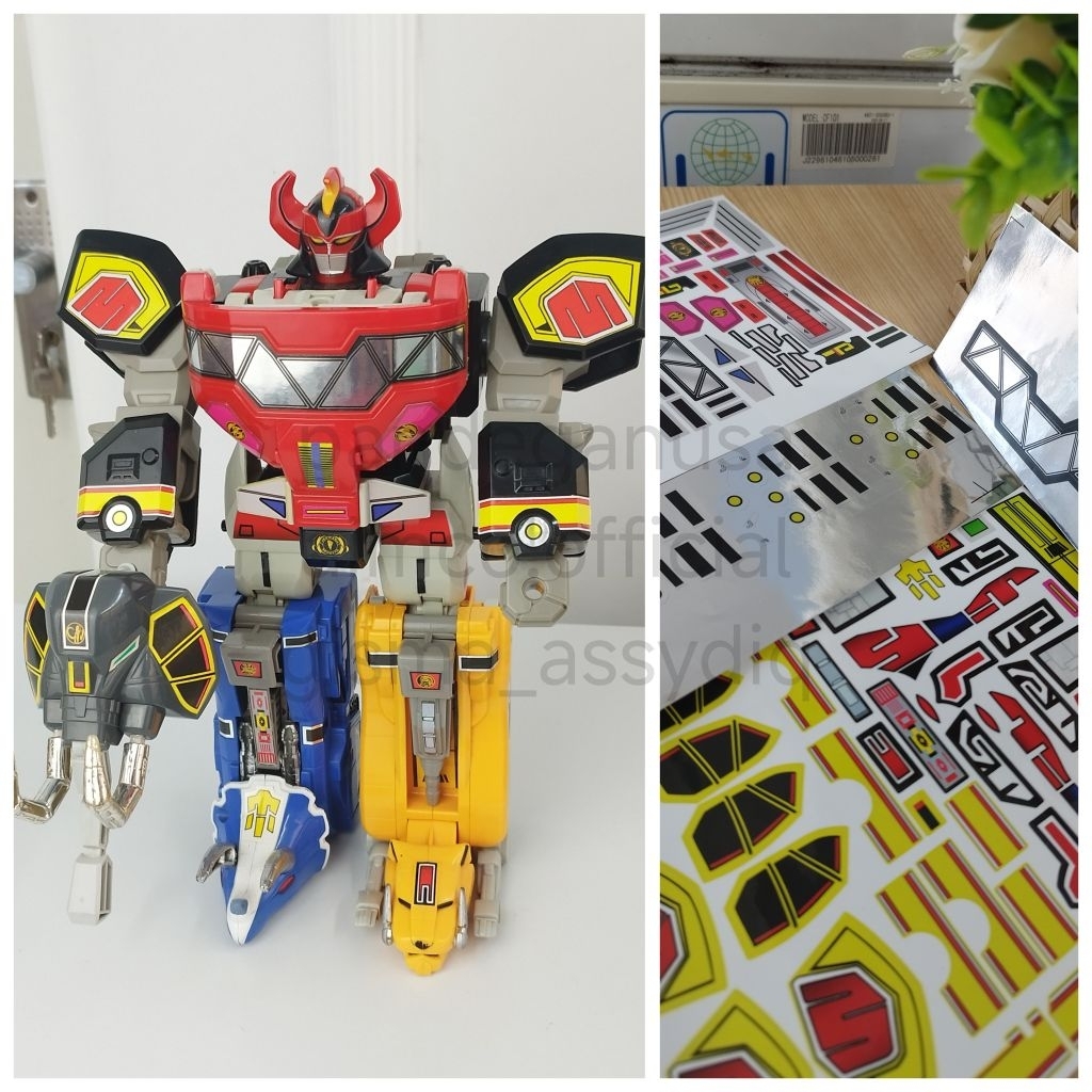 Jual sticker megazord mmpr power rangers dino zord labels | Shopee ...