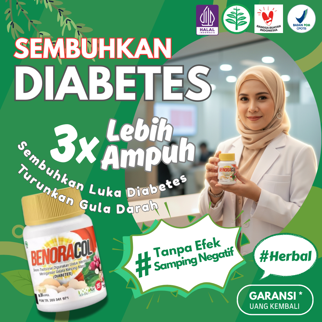 Obat Diabetes Nomor 1 - Herbal atasi Gula Darah Ampuh Sembuhkan Kencing Manis dan Neuropati BPOM