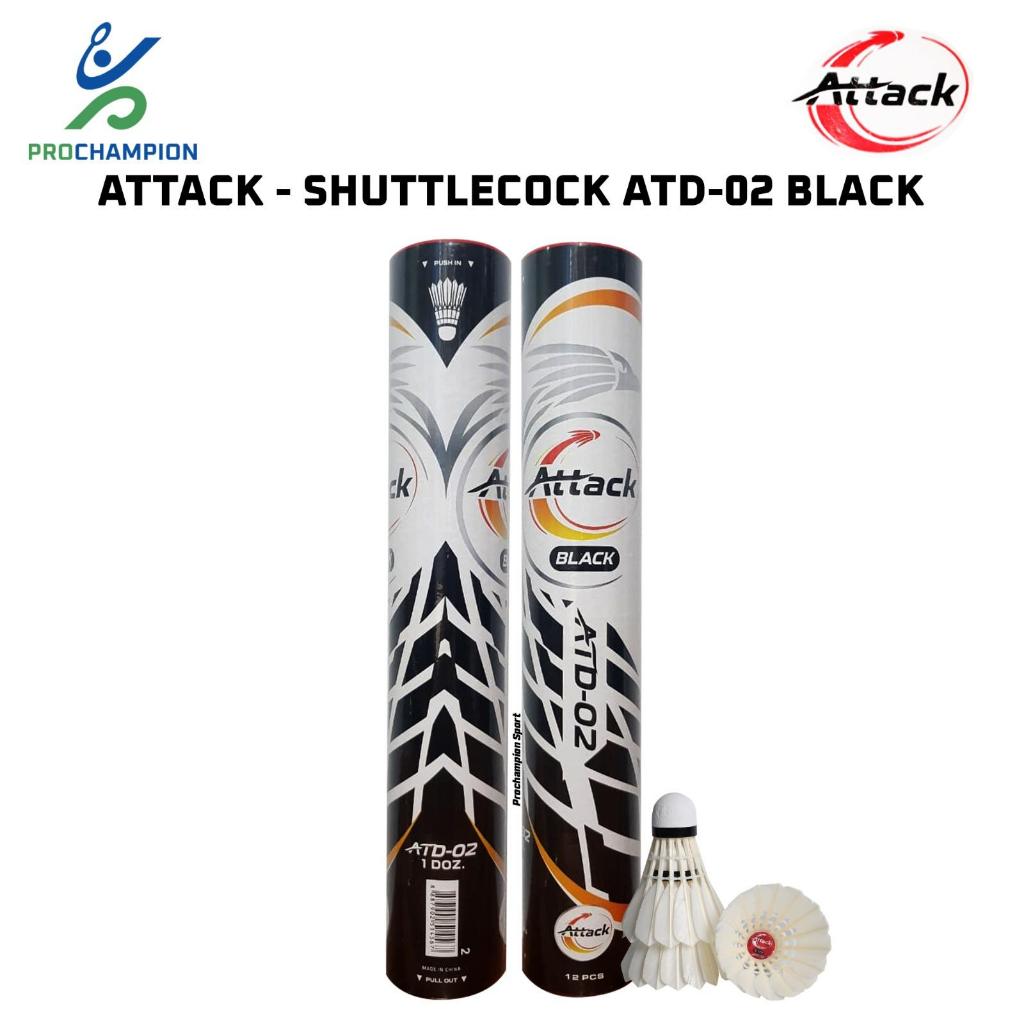 Jual Shuttlecock Badminton ATTACK ATD-02 Black | Shopee Indonesia