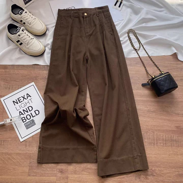 Elegan.Girl Cleana Kulot Jeans Panjang Wanita Reguler Straigth Celana Gombrone Loose Pant