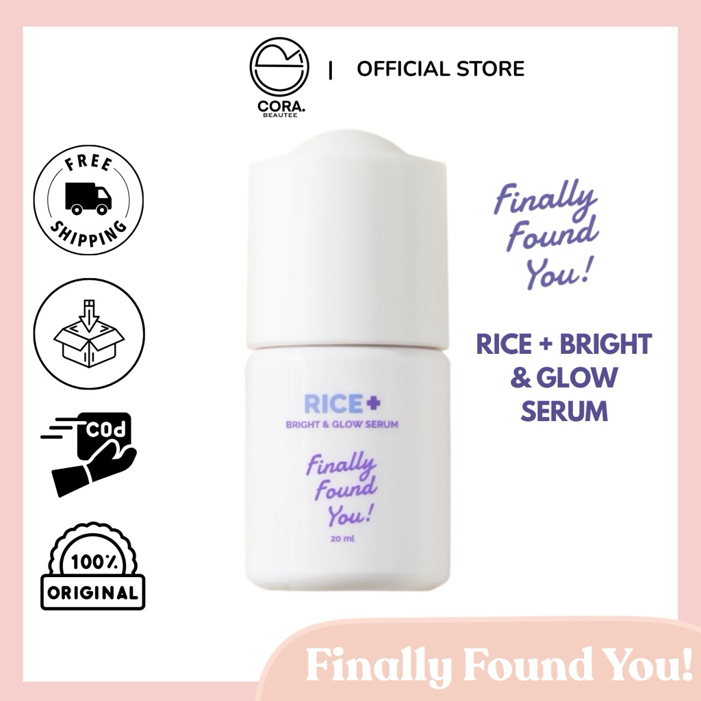 Jual CORA | FINALLY FOUND YOU! Rice+Bright & Glow Serum 20ml - Serum ...