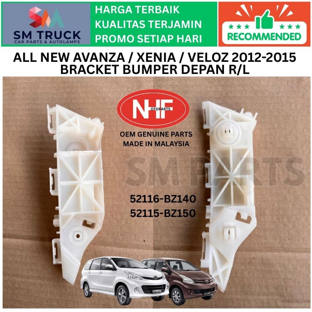 Jual (ORI MALAYSIA) BRACKET BREKET KANCINGAN KLIP BUMPER BEMPER DEPAN ...