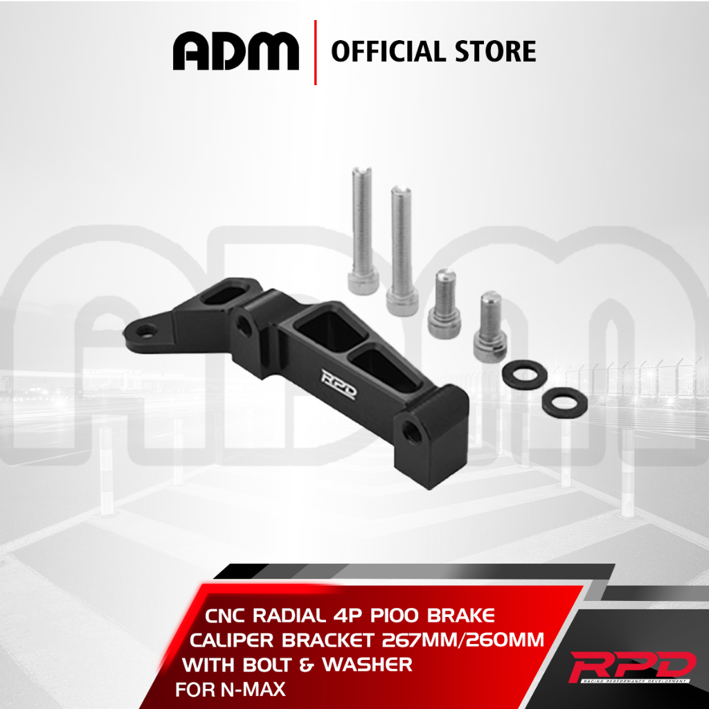 Jual RPD CNC Brake Caliper Bracket For N-Max 267MM/260MM (OEM Shock ...
