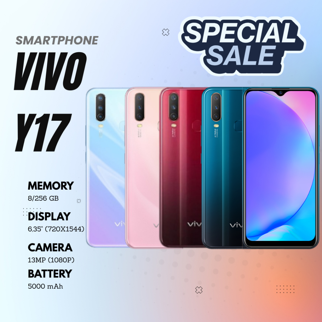Jual HANDPHONE ANDROID Y17 RAM 8GB ROM INTERNAL 256GB BEST SELLER PROMO ...