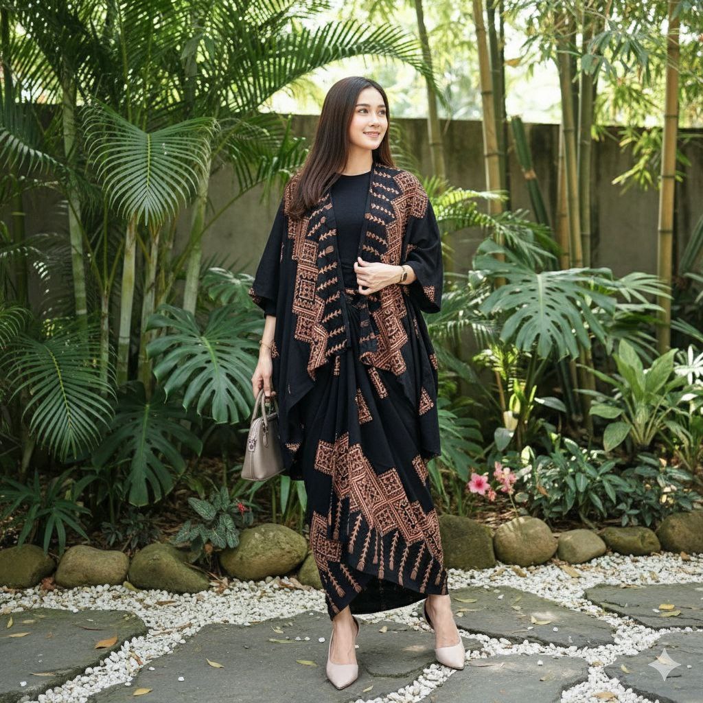 Jual Set Prada Kebaya Modern Outfit Baju Batik Kondangan Simpel One Set ...