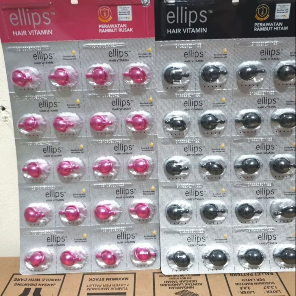 Jual Ellips Hair Vitamin Rambut Isi 20 Halal BPOM | Shopee Indonesia
