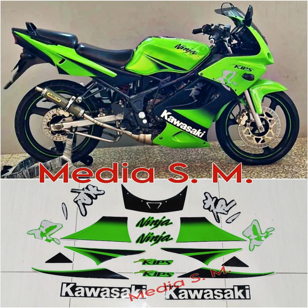 Jual Sticker Striping NINJA RR OLD SE Tahun 2011 - 2012 GEN 4 (Ukuran ...