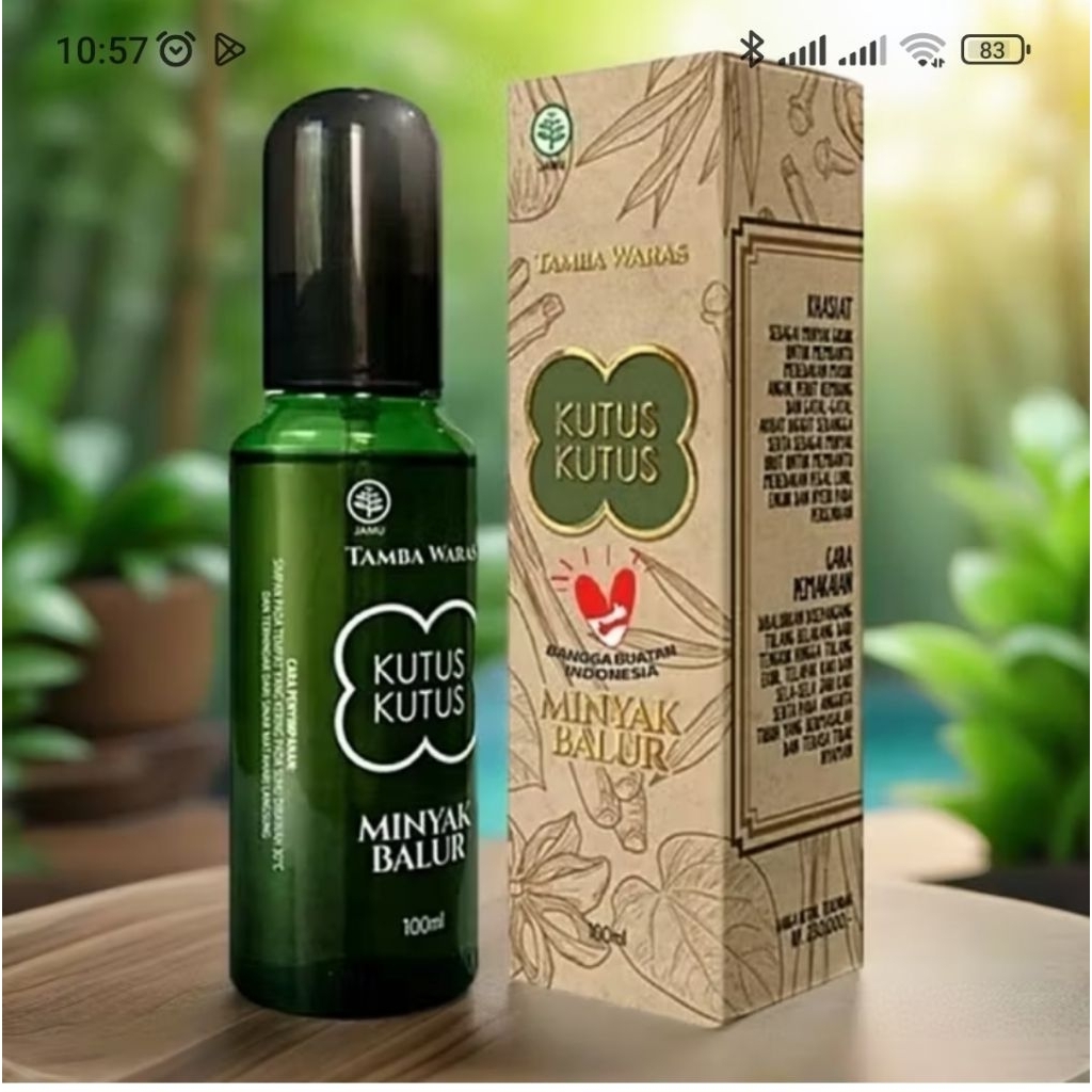 Jual MINYAK KUTUS KUTUS KEMASAN BARU AKSARA BALI 100ML - MINYAK