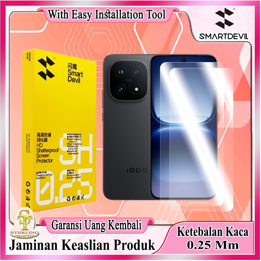 Jual Smart Devil Tempered Glass Iqoo 15 Neo 10 12 Z9 X Iqoo12 iqoo11 ...