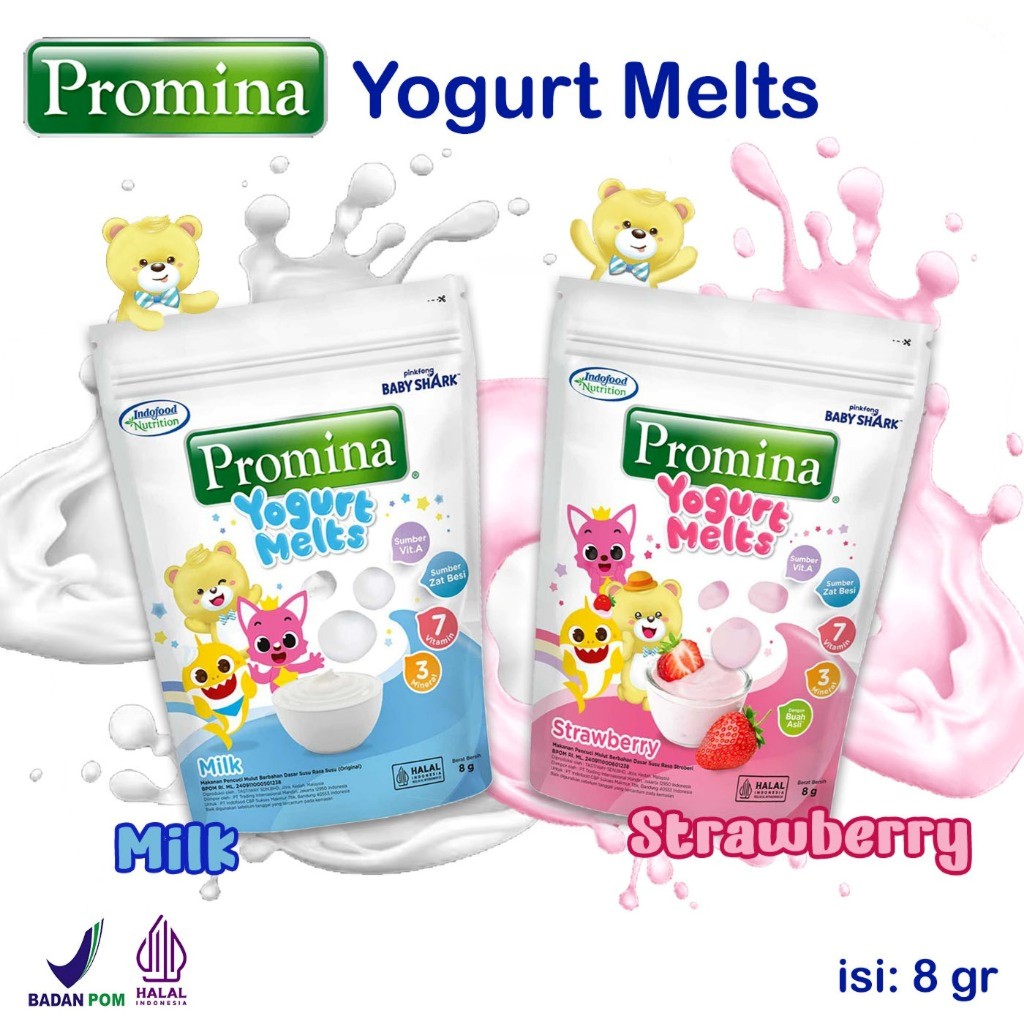 Jual Promina Yogurt Melts 8g Probiotik Alami / Snack Cemilan Anak ...