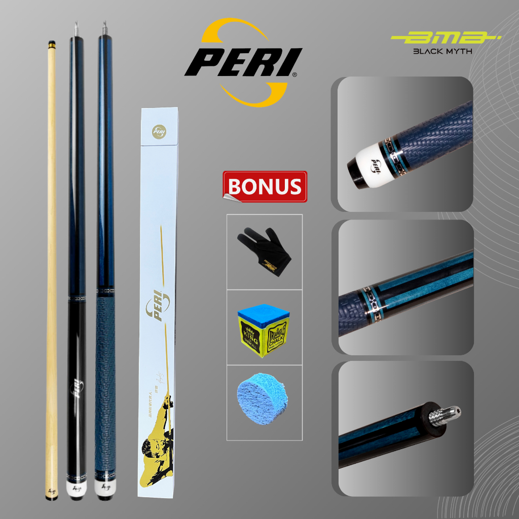 Jual PERI PBH-BT Series PBH-BT3 PBH-BT4 Jump Break Cue Maple Cue