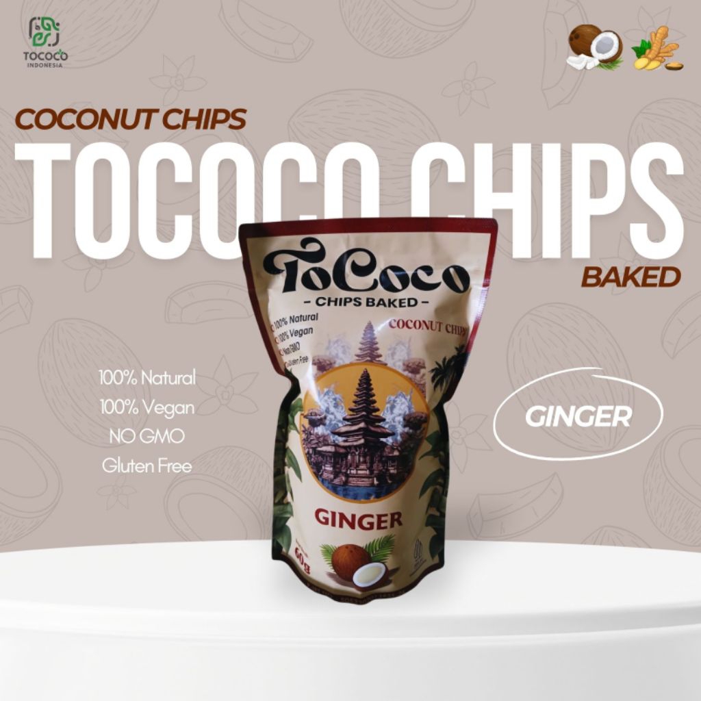 Jual Tococo Chips Baked (Coconut Chips) - Keripik Kelapa Panggang Rasa ...