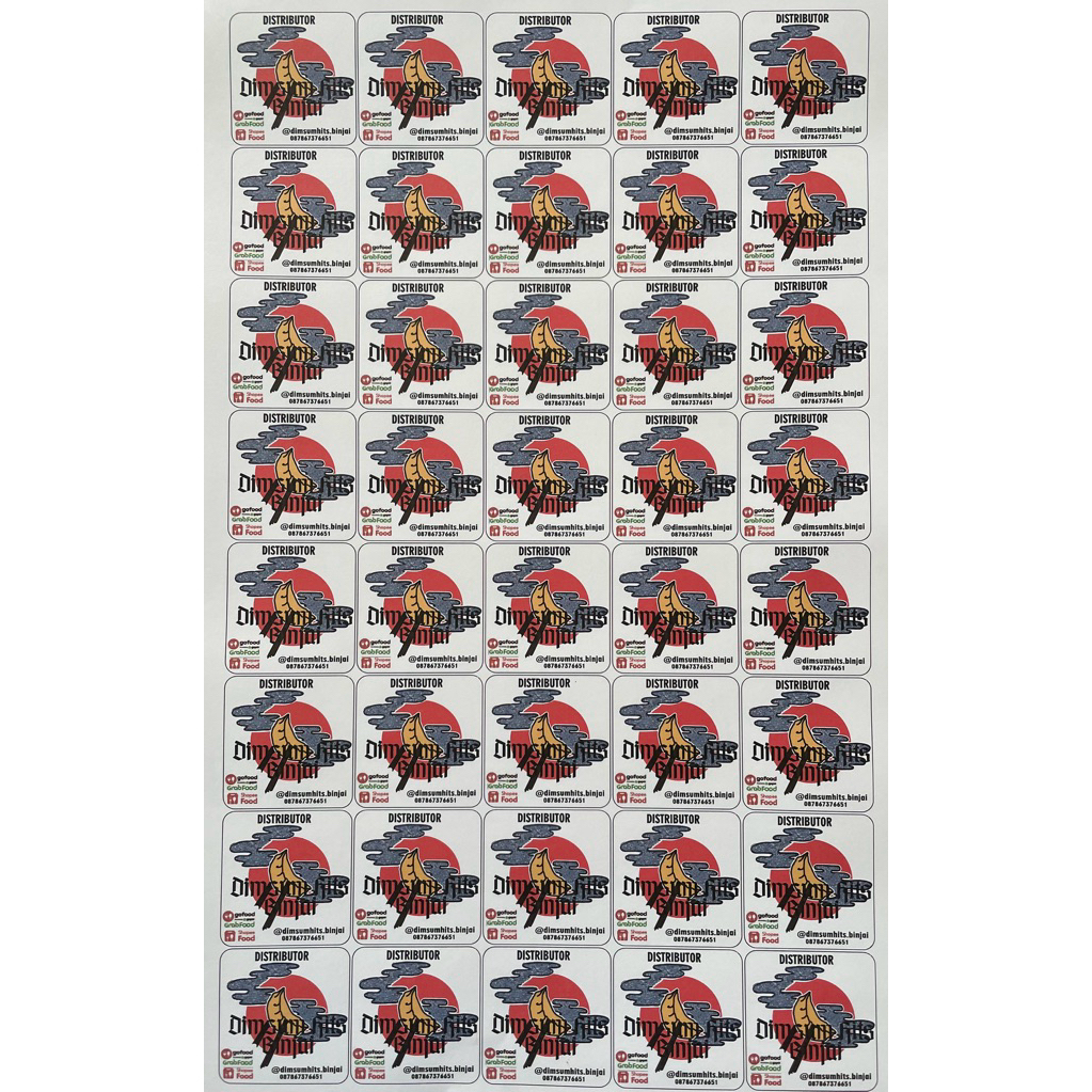 Jual Sticker kemasan dimsum | Shopee Indonesia