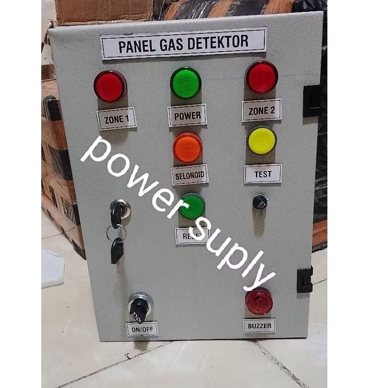 Jual Panel gas detector 2 zone power suply untuk pemakaian detector ...