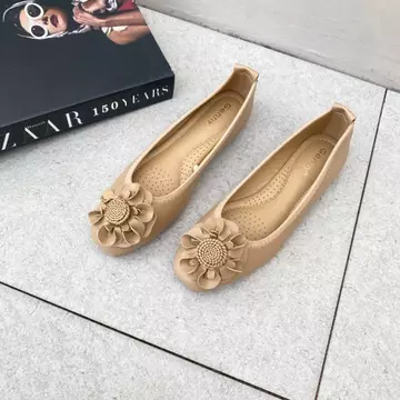 Simoncelli Sepatu Flat Flatshoes Wanita Sepatu Wanita Sepatu Korea Sepatu Hitam Red Sepatu