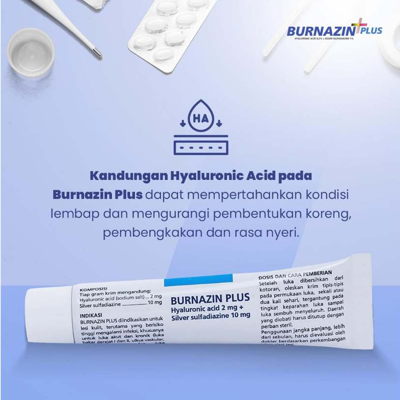 Jual BURNAZIN PLUS CREAM 25 Gram ANTI INFEKSI LUKA | Shopee Indonesia